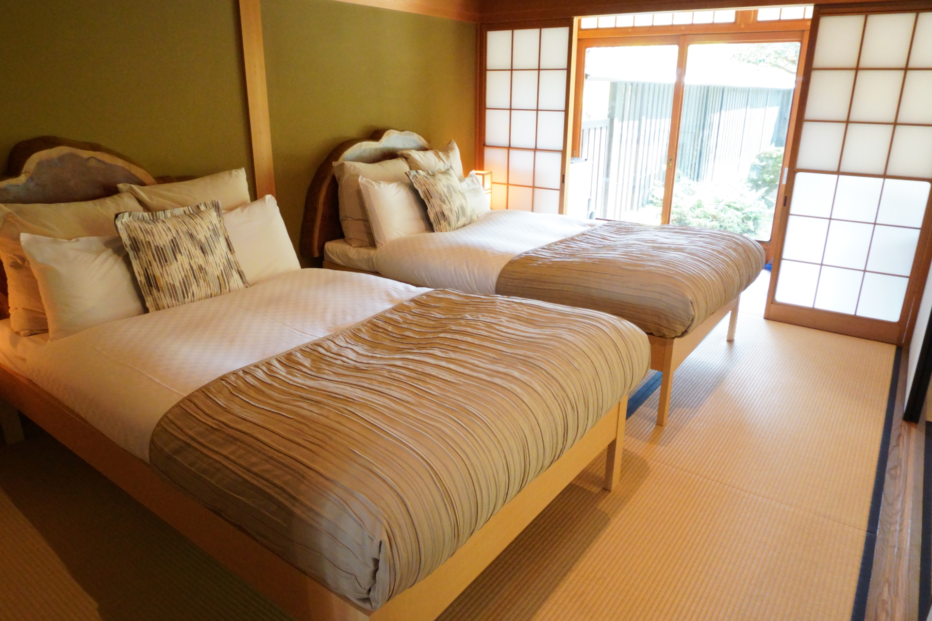 宿泊者向けのエリアも案内してもらった