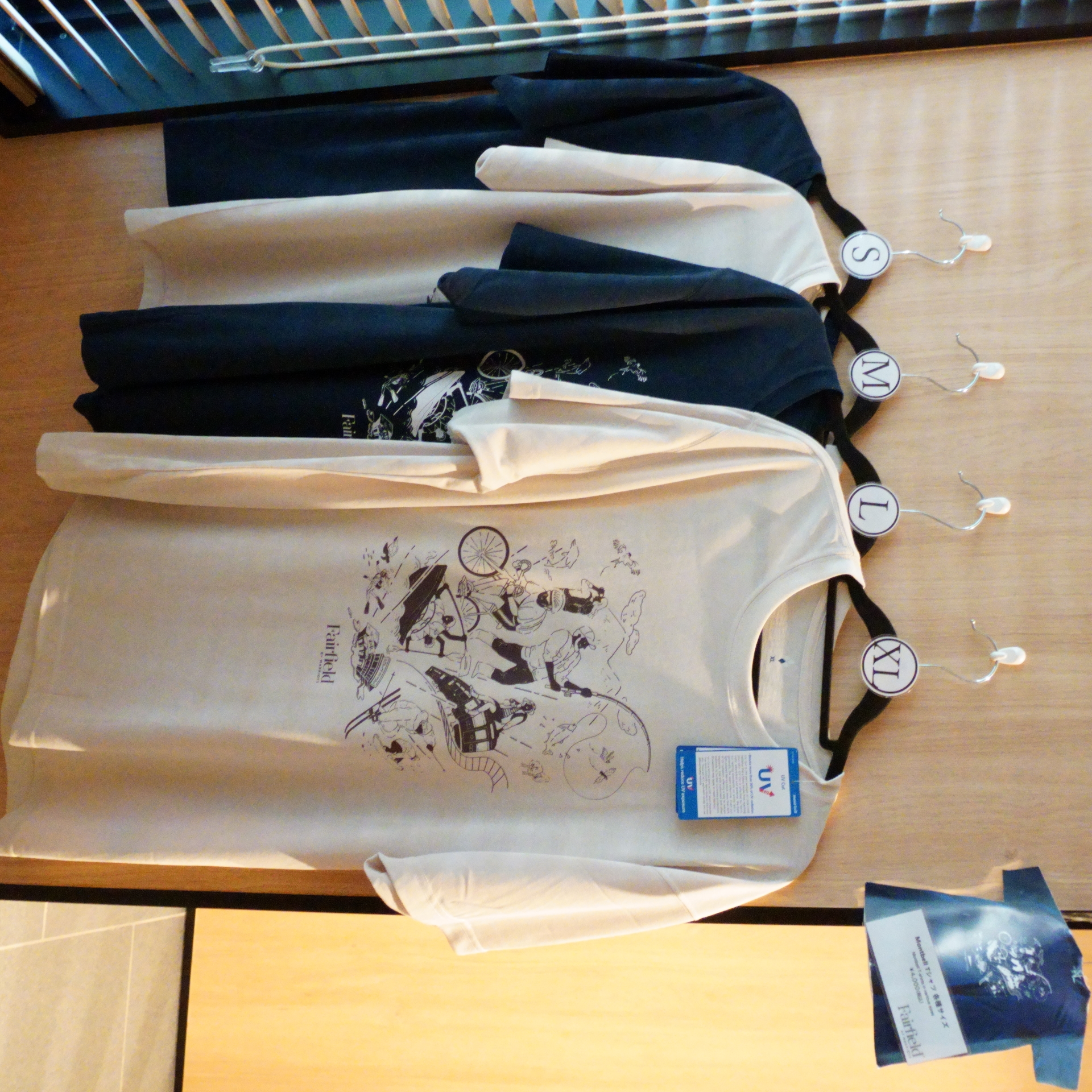 モンベルとコラボしたホテルオリジナルのTシャツ