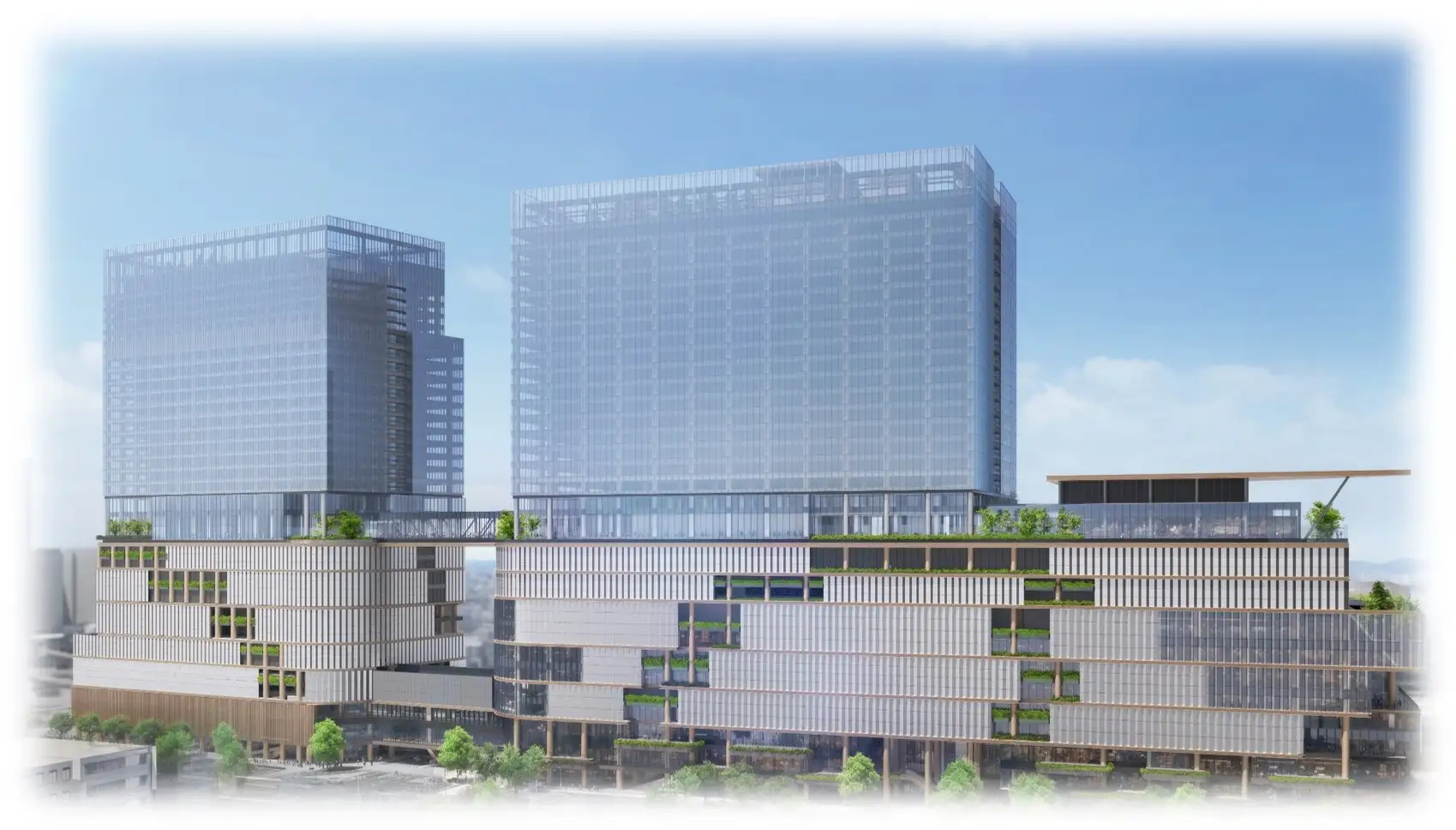 駅やバスターミナルが入った再開発プロジェクトが事業化決定