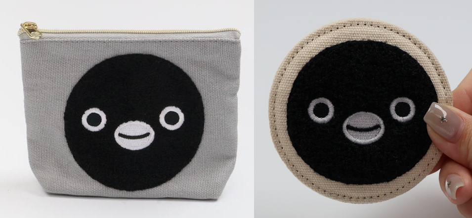 ぽこぽことしたサガラ刺繍の「Suicaのペンギン」新グッズ