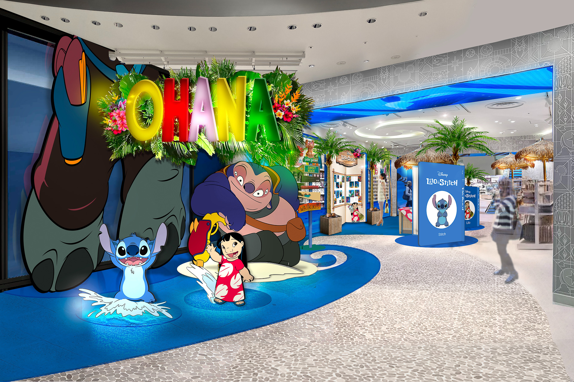「ディズニーフラッグシップ東京」が期間限定でスティッチな空間に！
