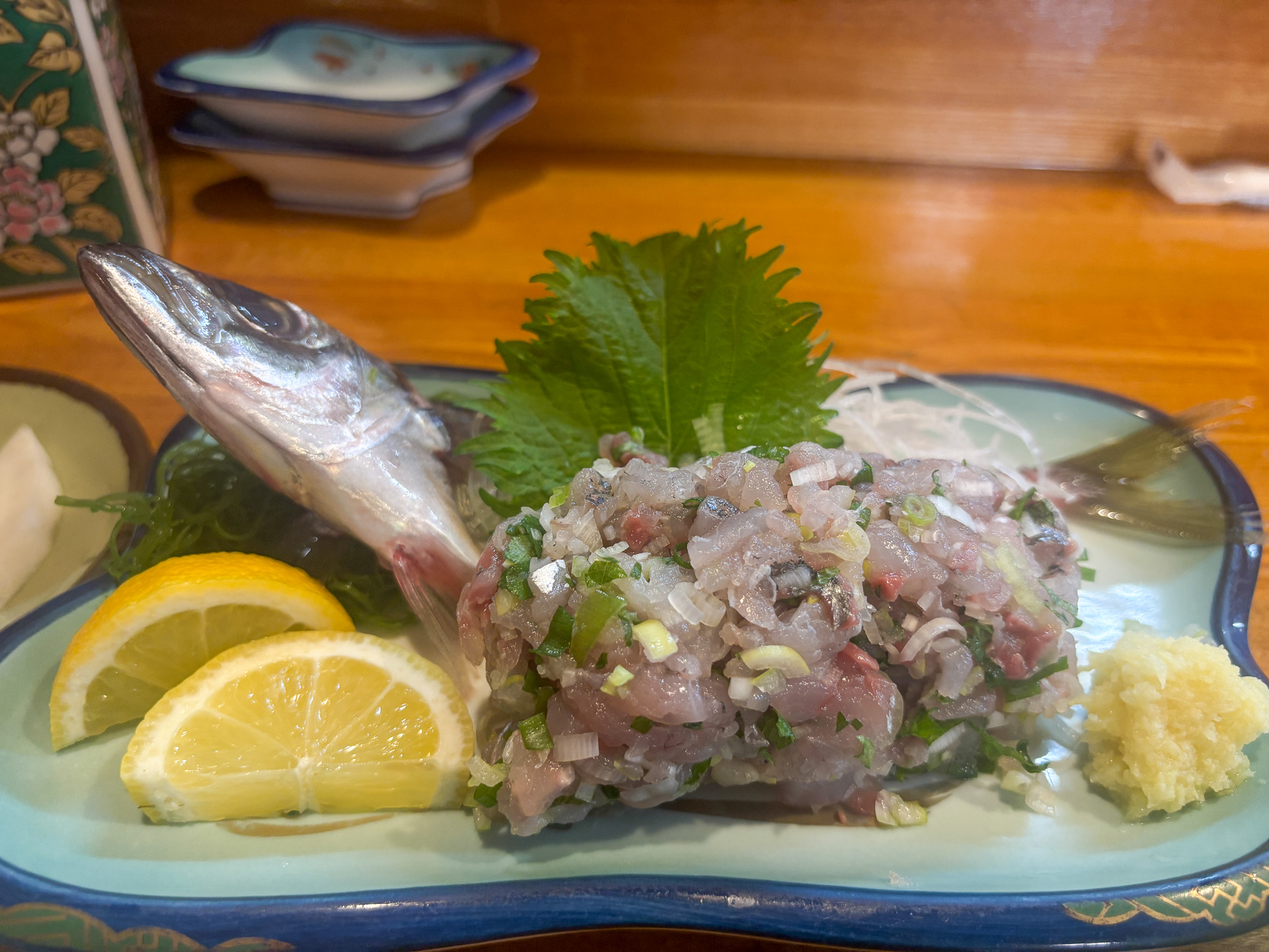 プリプリのアジのたたき