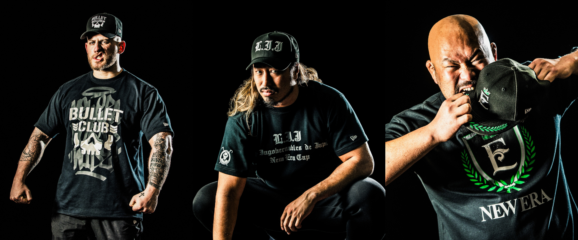 ニューエラ、新日本プロレスの人気ユニットをフィーチャーしたキャップ＆Tシャツ発売
