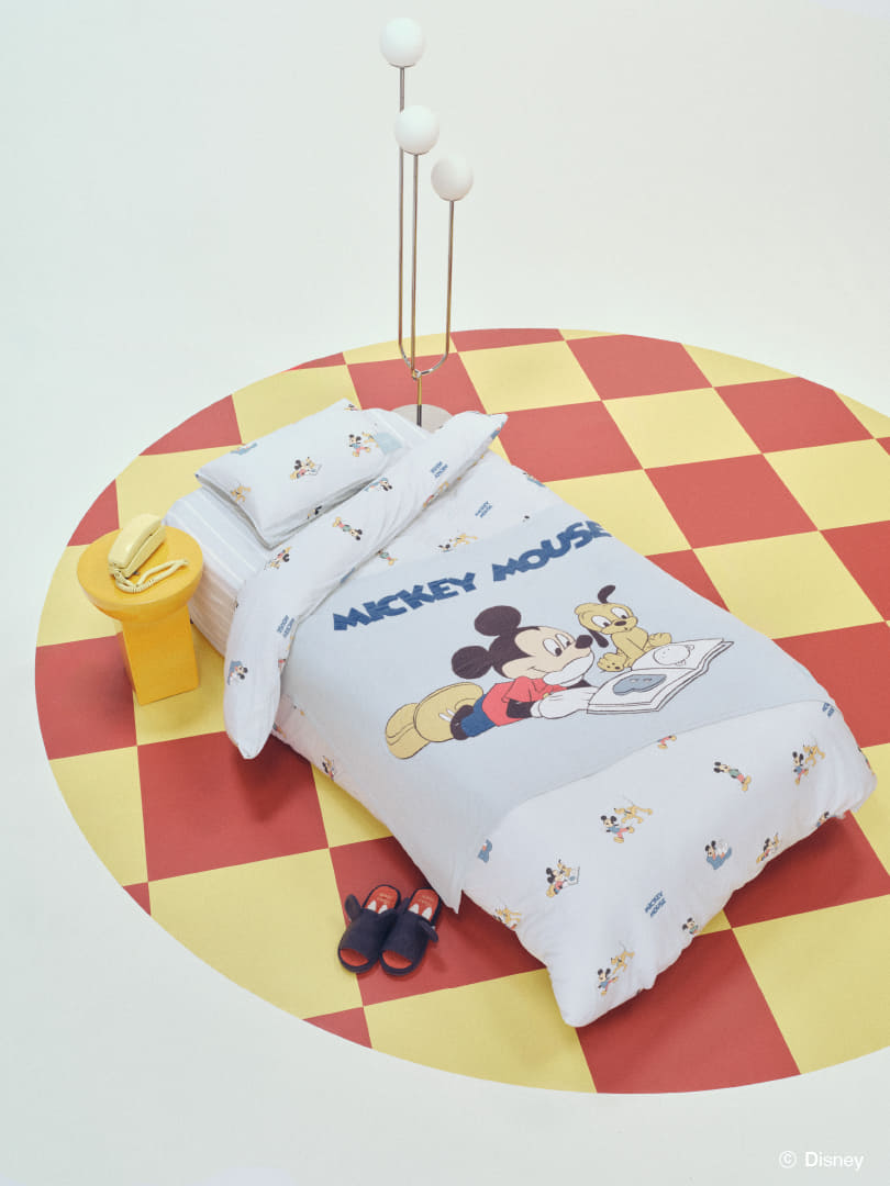 ジェラートピケ 【Sleep】Mickey ジャガードハーフケット ジェラート