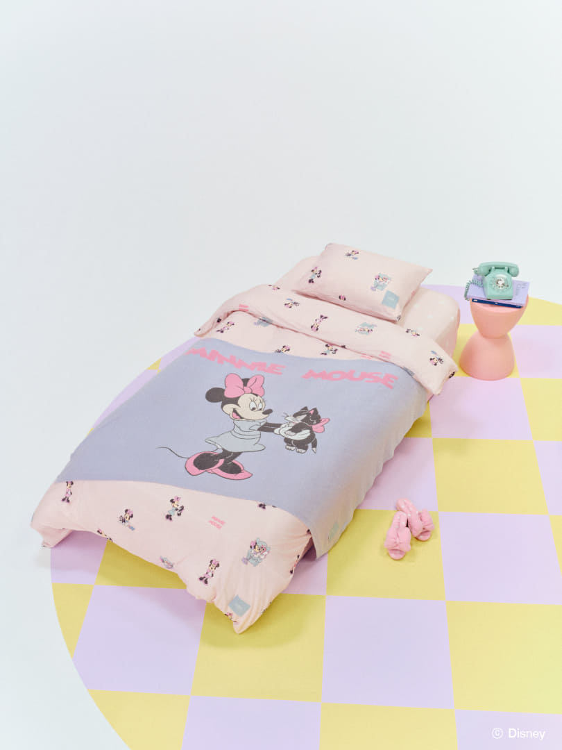 ジェラピケ、ミッキー＆ミニーの夏向け寝具。フィガロお昼寝クッション