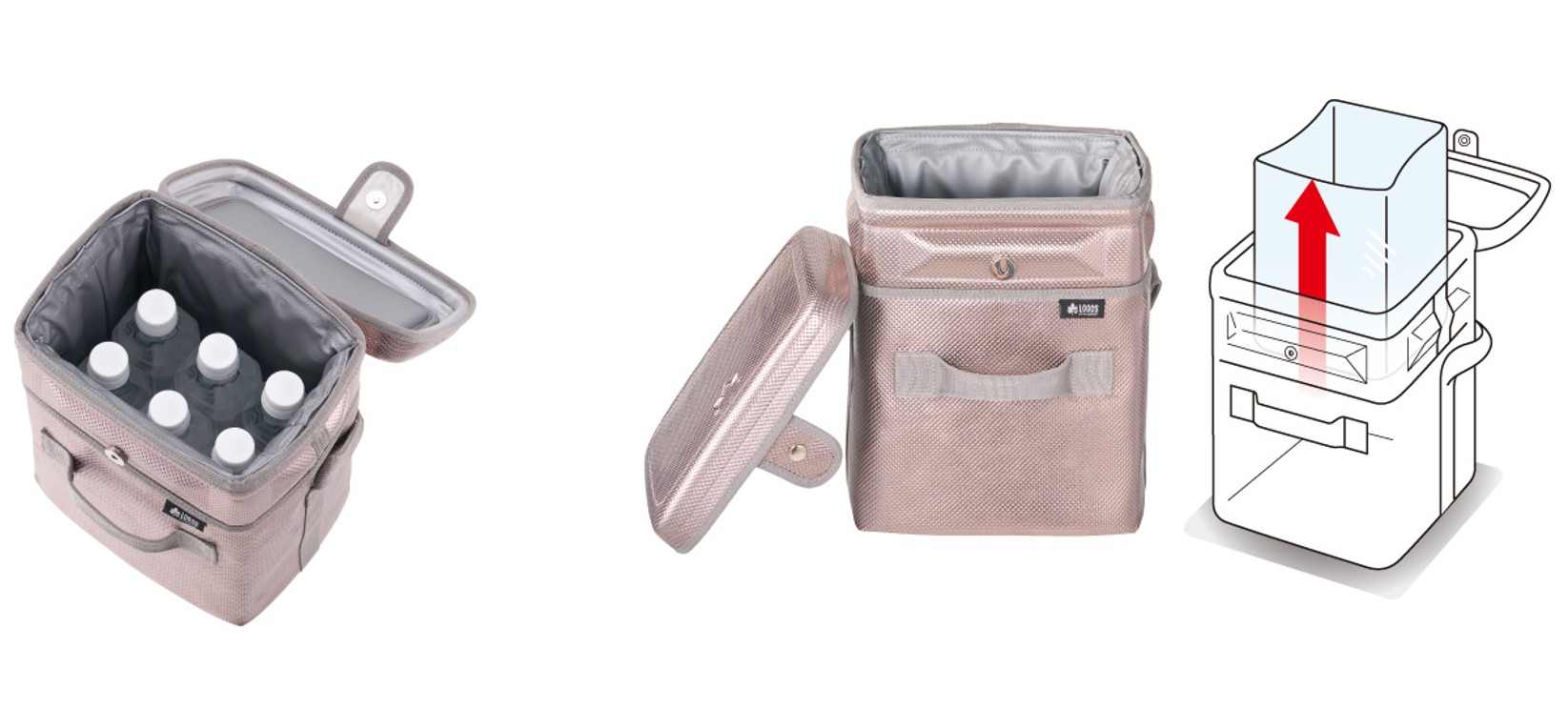 インナー生地は防水仕様で取り外して洗える