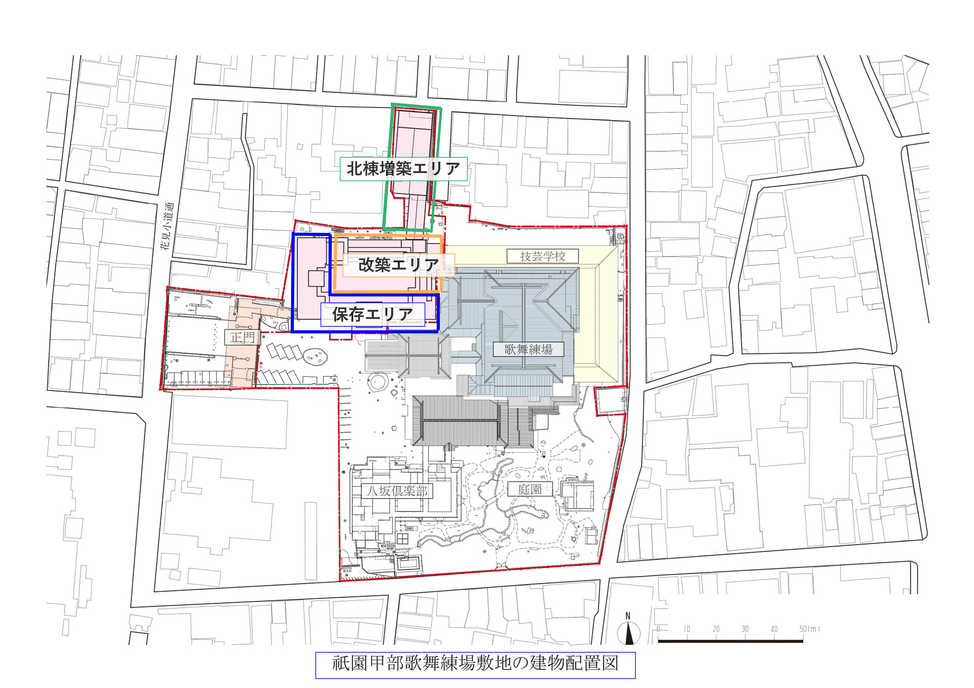 施設全体の上面図