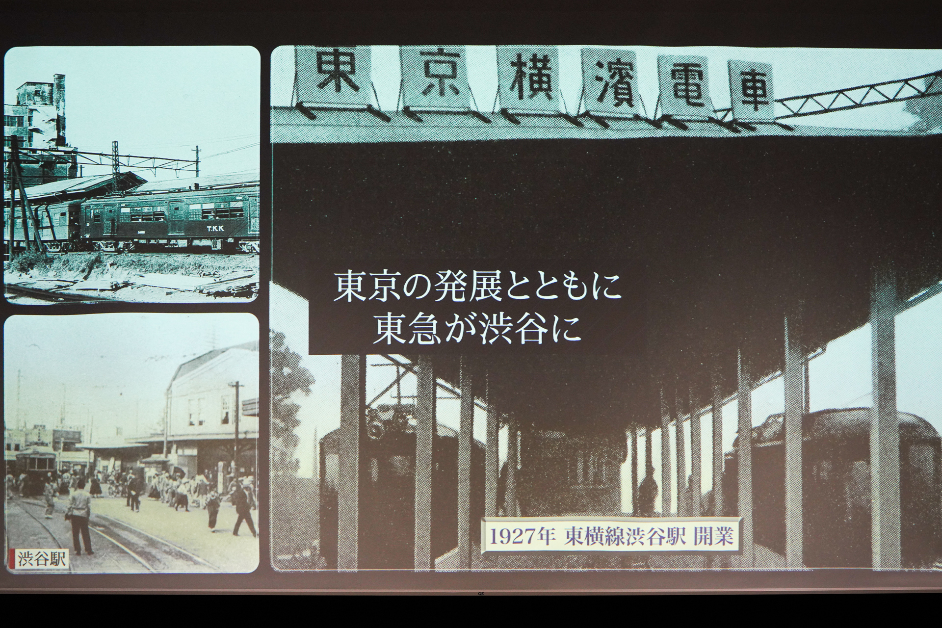 1927年の東横線渋谷駅の開業