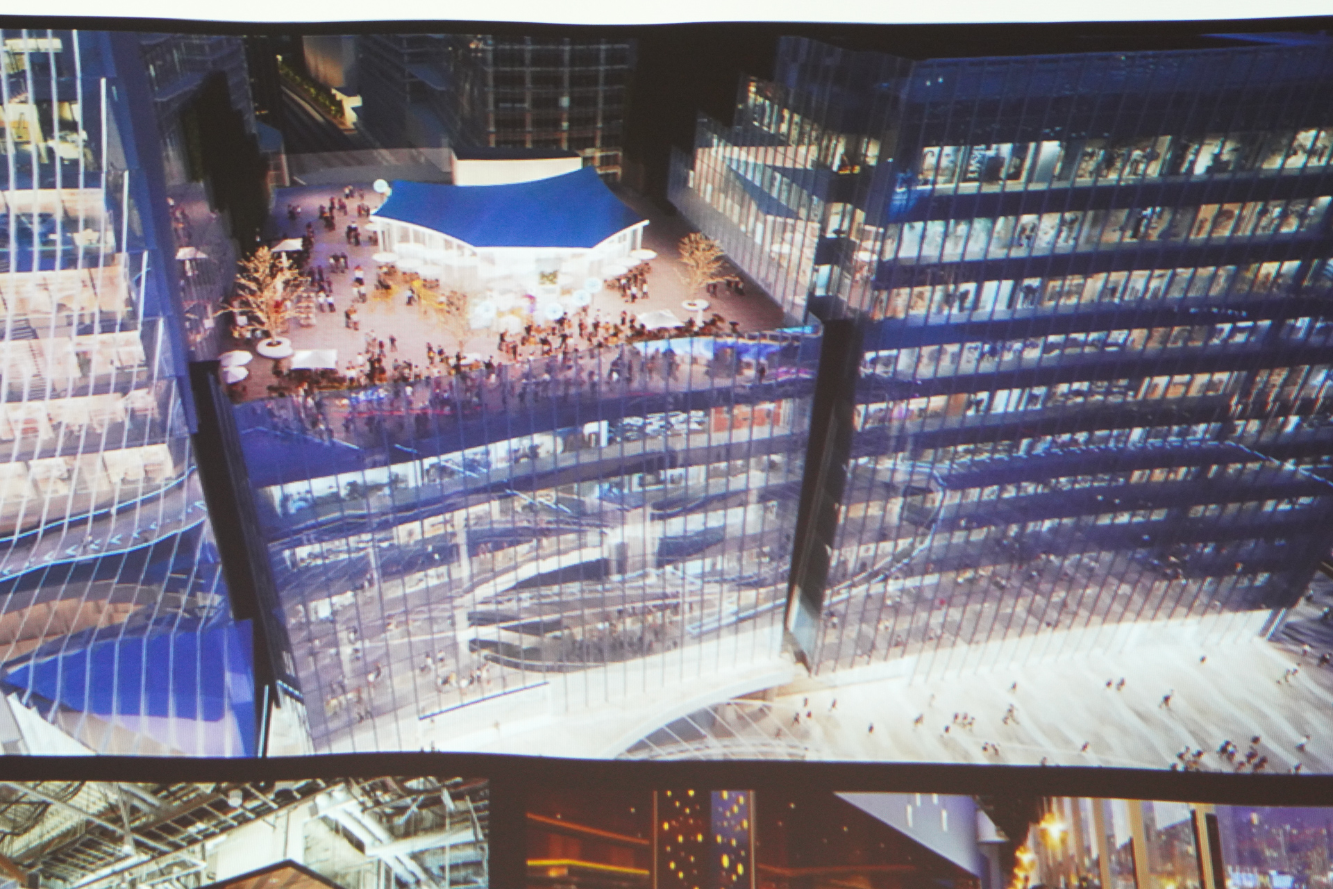 渋谷スクランブルスクエア中央棟の10階には屋上パビリオン