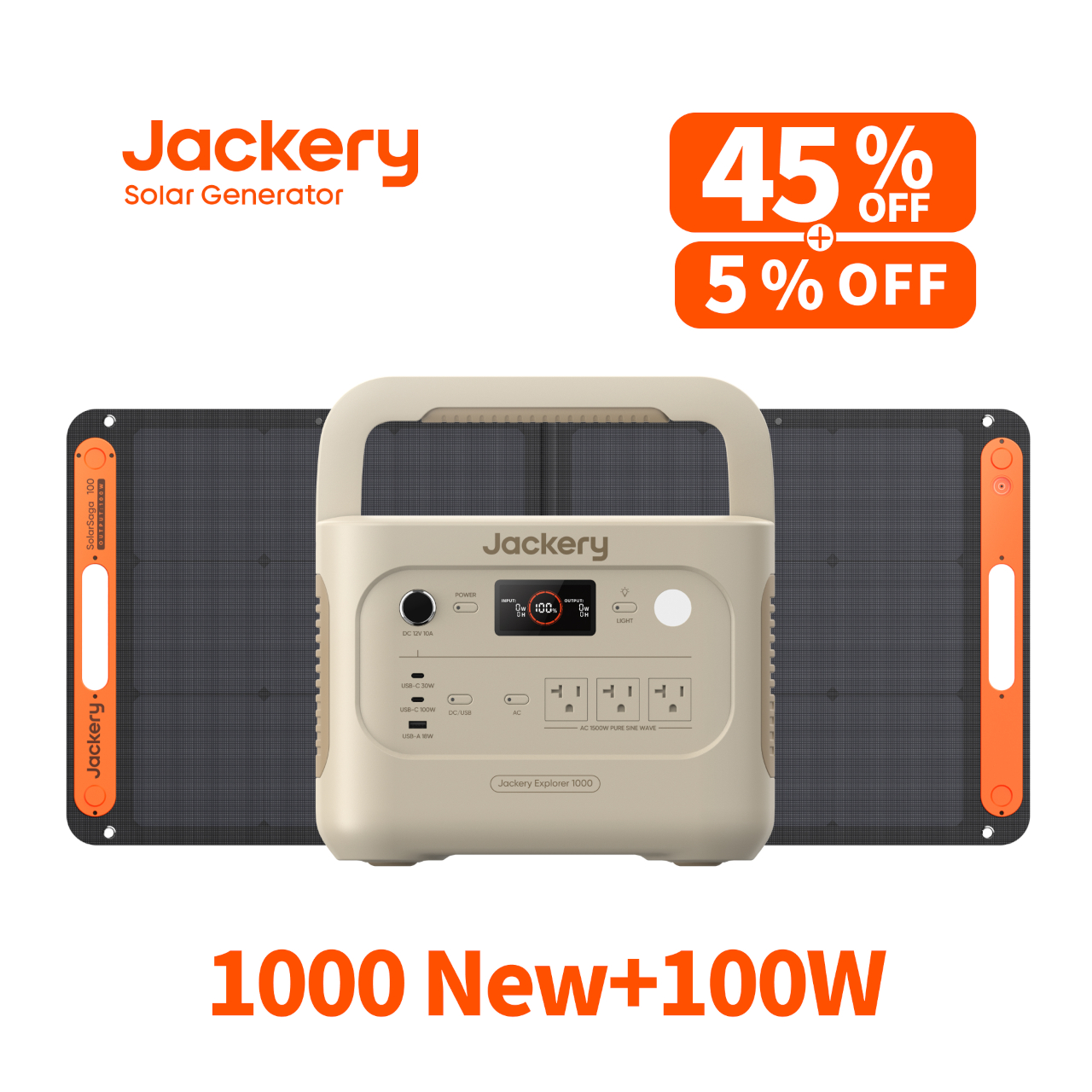 Jackery Solar Generator 1000 New（サンドゴールド）