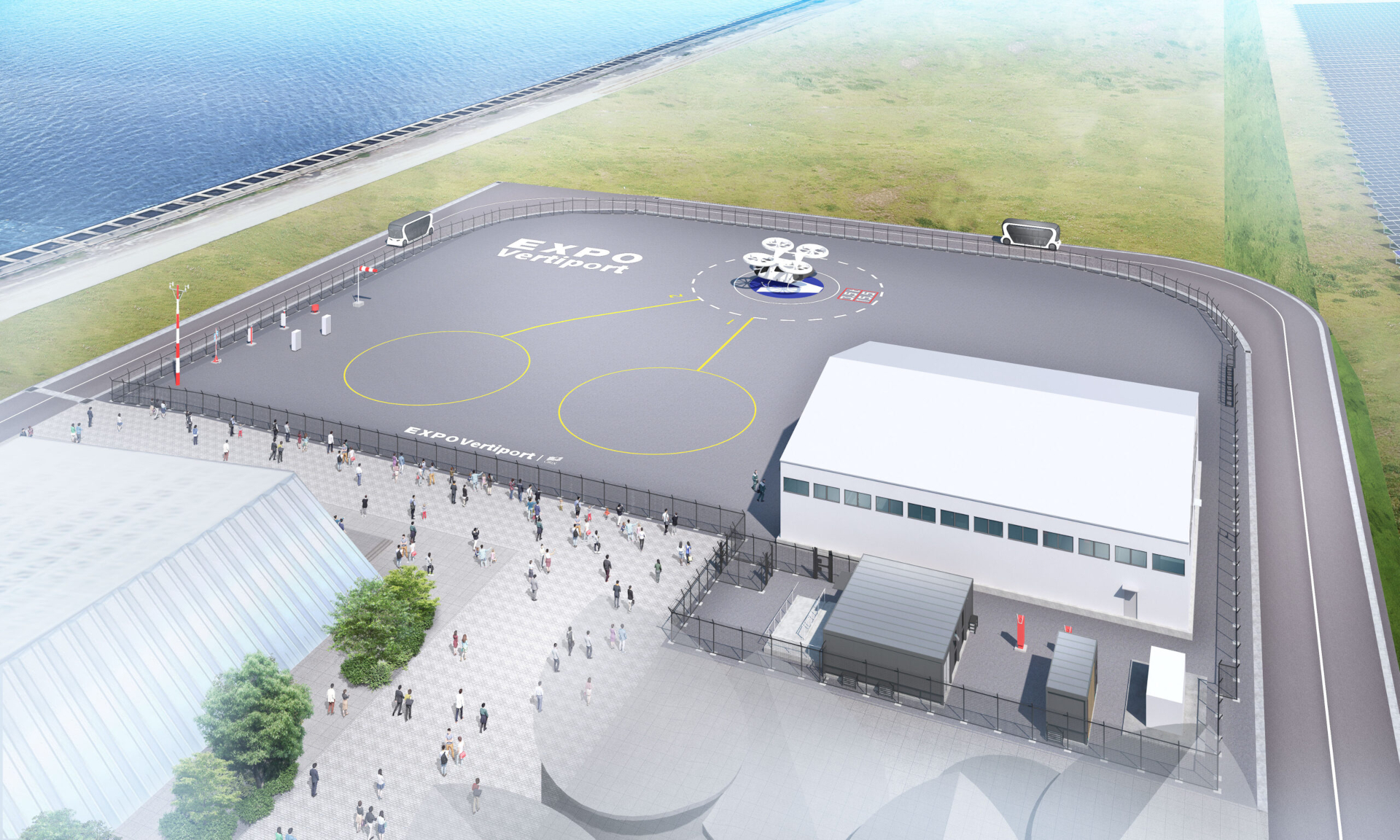 展示場所のEXPO Vertiport