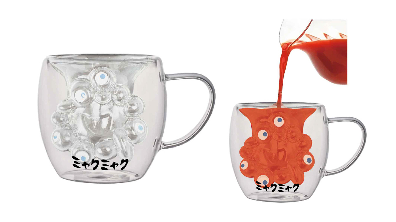 ミャクミャクのダブルウォールグラスが発売