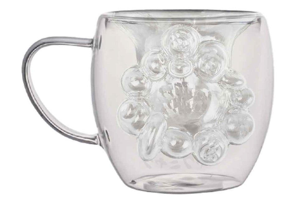 注ぐとミャクミャクが現われるダブルウォールグラス。目玉も再現、万博