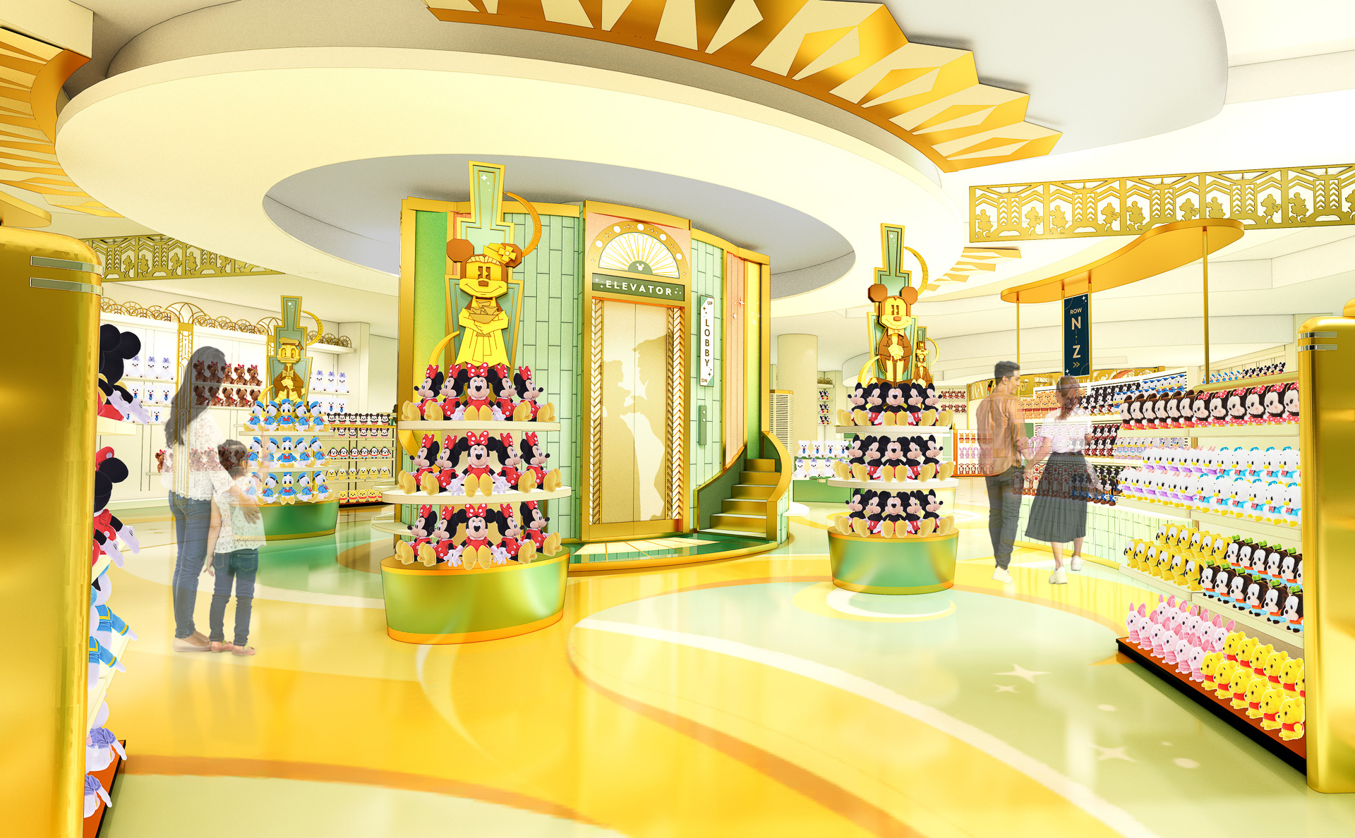 デジタル・エレベーターを中央に設置