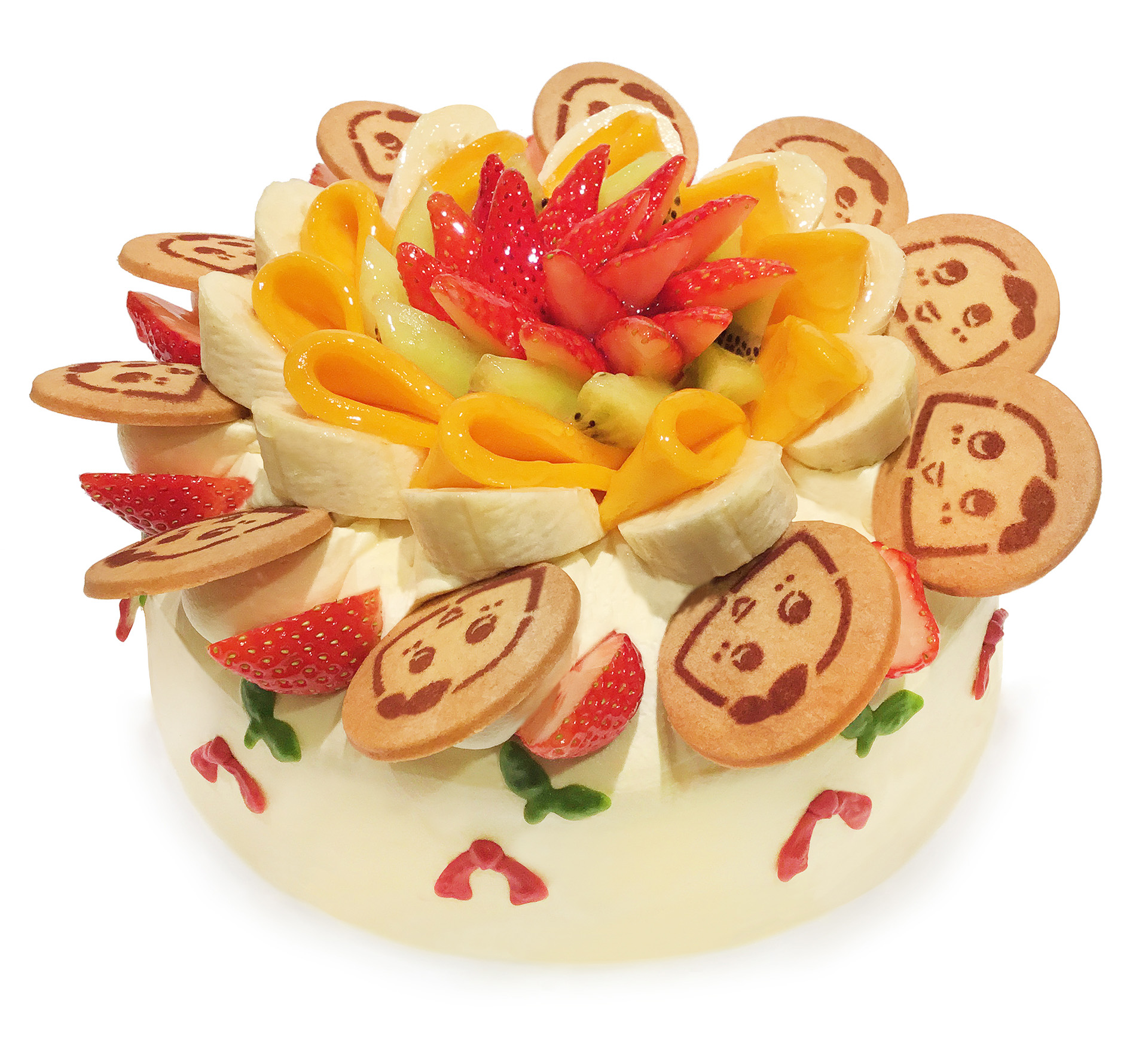 「ふなっしー」のケーキ（ケーキセット1900円）