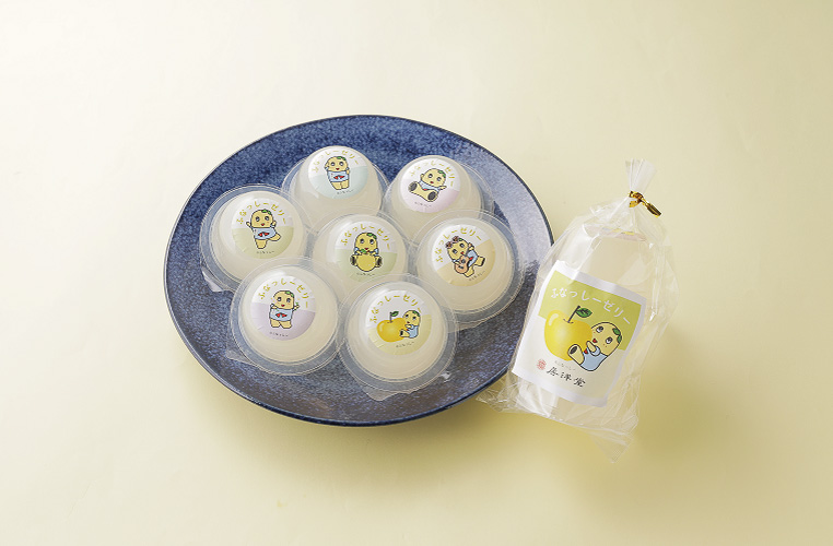 ふなっしー梨ゼリー（1個270円、3個セット810円）