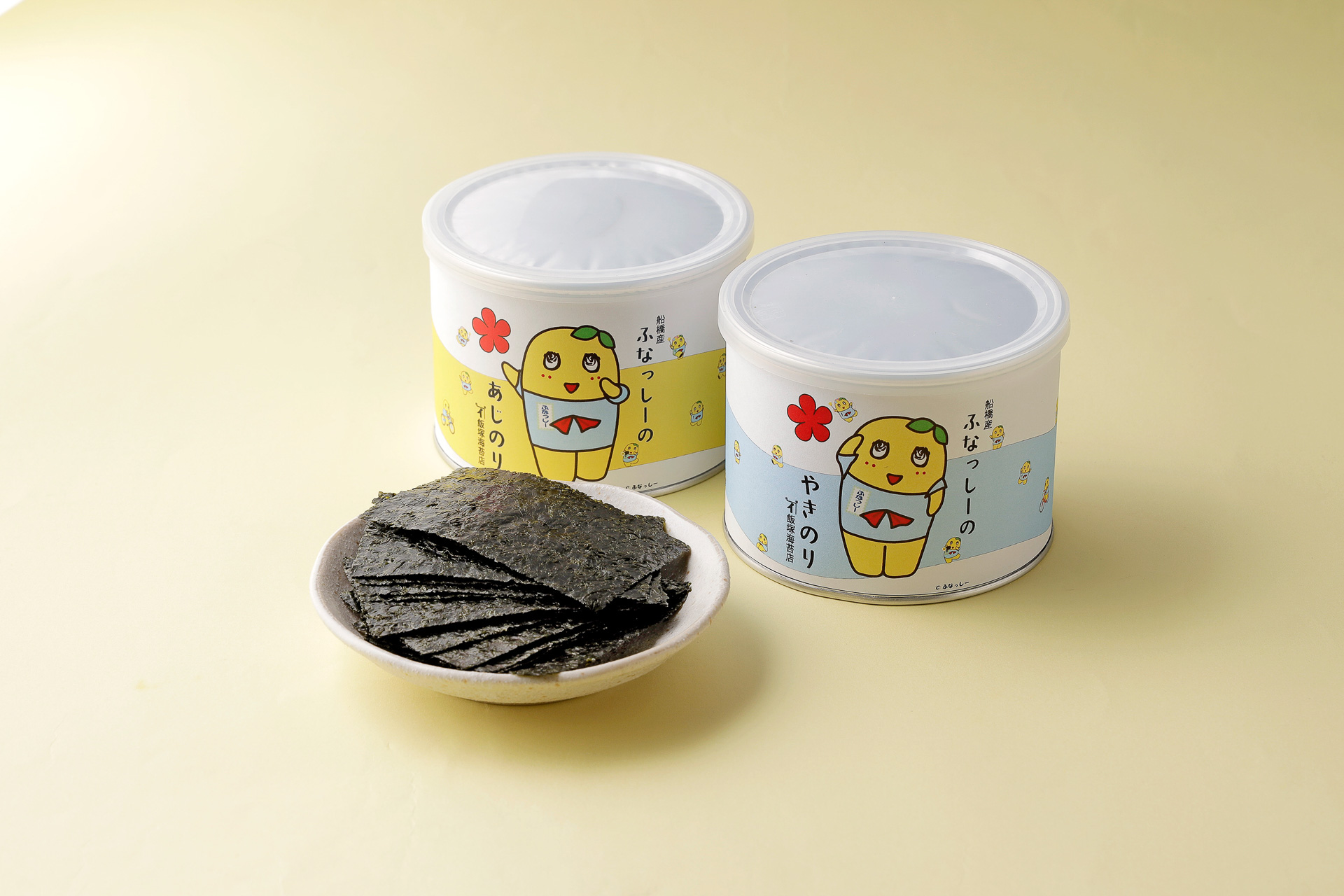 ふなっしー焼海苔・味付海苔（各1080円）
