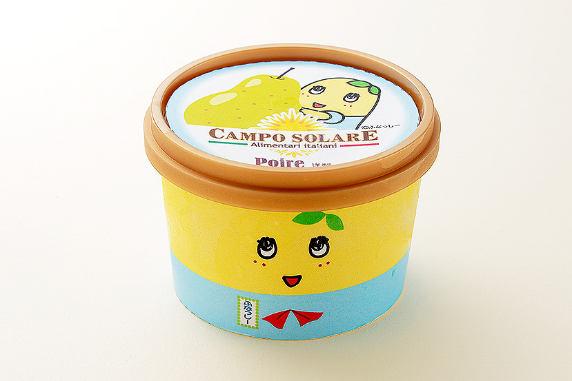 ふなっしーの洋梨ジェラート（590円）