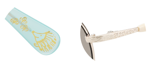 森の木陰でくつろぐはりねずみとソルト＆ペッパーがモチーフの6種。レンズは景色を楽しめる薄めのカラー