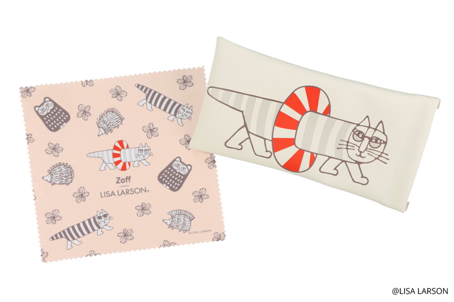 各商品に専用メガネケース＆メガネ拭き付き