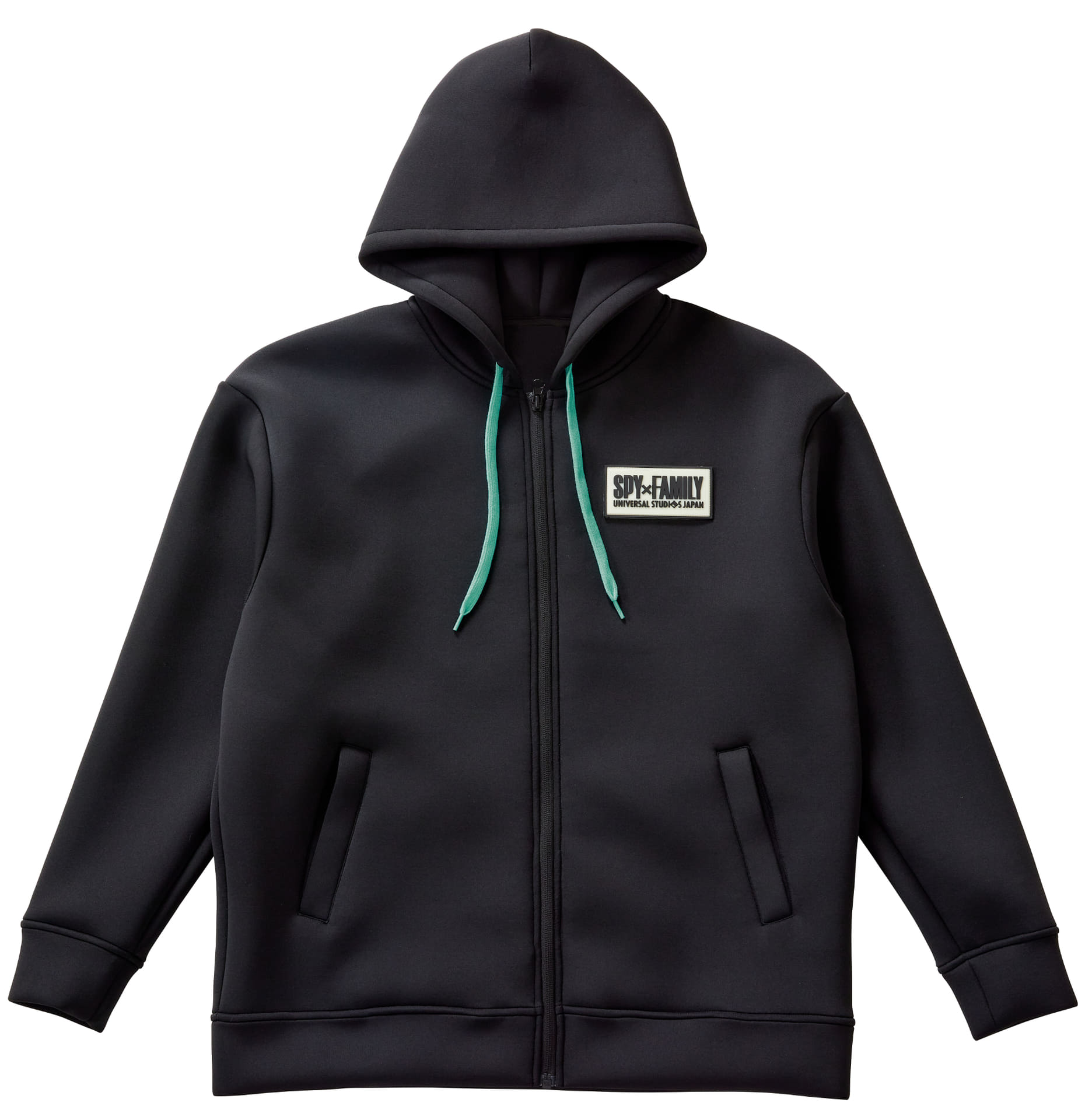 バッグにフォージャー家が勢揃いしたデザインの「パーカ」。明るいグリーンの紐がアクセント