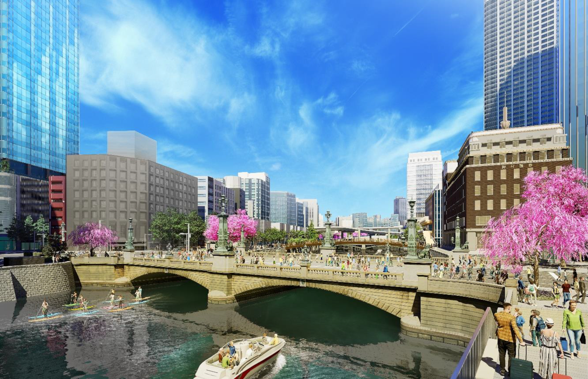 日本橋川沿いとその周辺エリアが昼夜問わず賑わい、世界中が注目する東京の新しい顔に