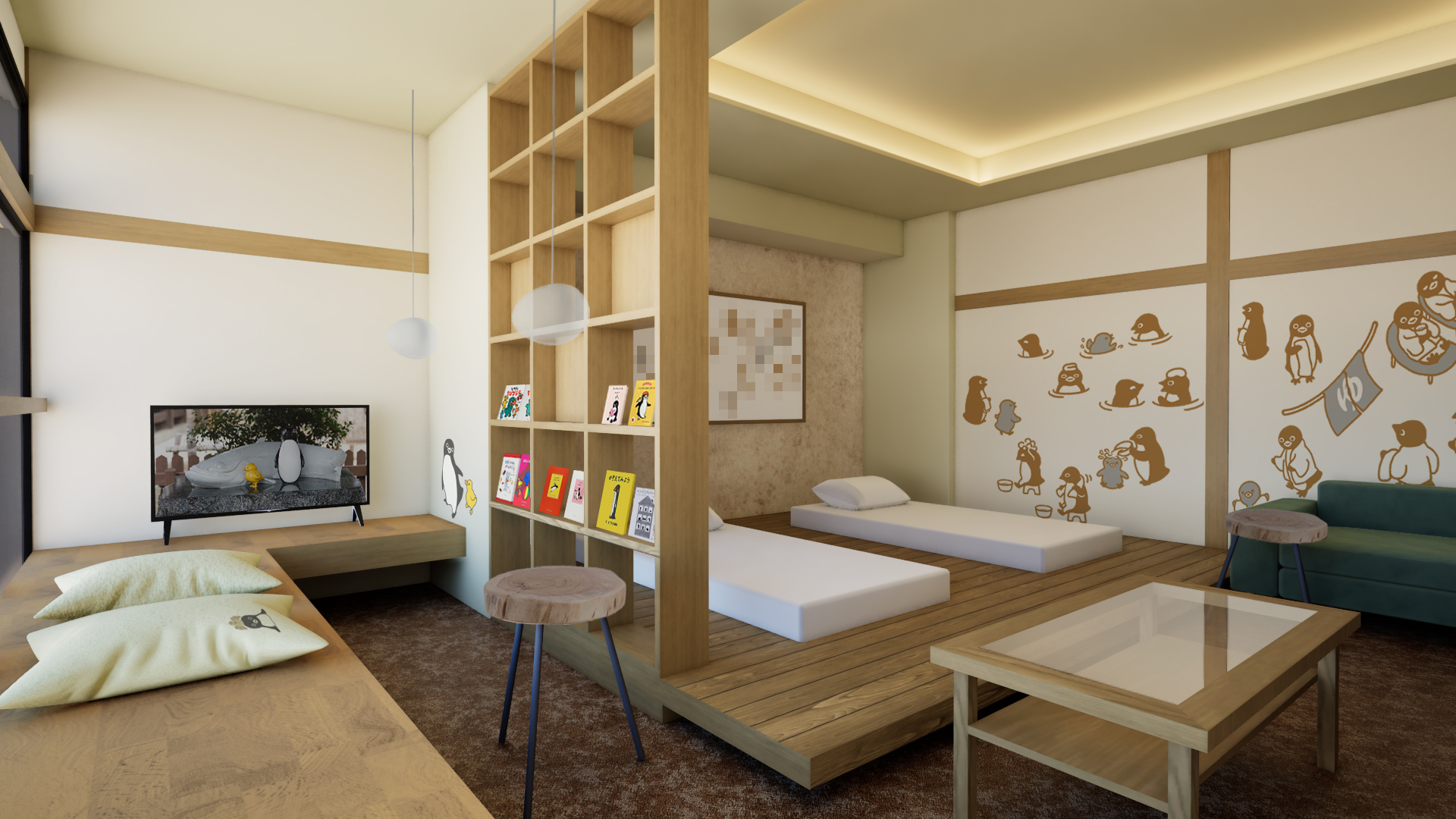 和多屋別荘温泉郷内に新設の「ペンギンルーム 嬉野」