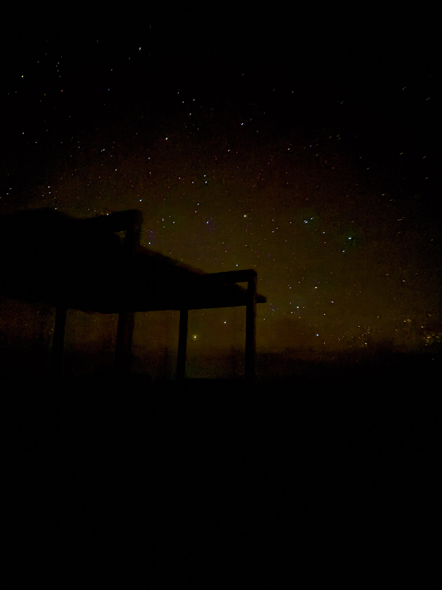 どの方角を見てもダイヤモンドのような星が瞬いていた