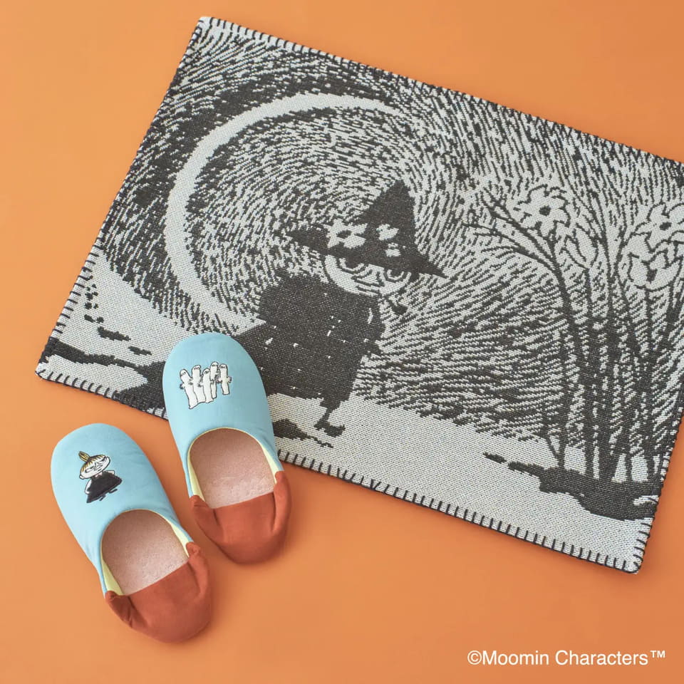 新品未使用⭐︎unico限定　ムーミン　ブランケット unico、ムーミン80周年インテリアグッズ。小説の挿絵を再現した