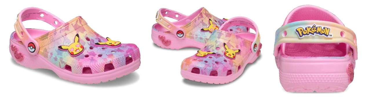 キッズ ピカチュウ ピンク クラシック クロッグ