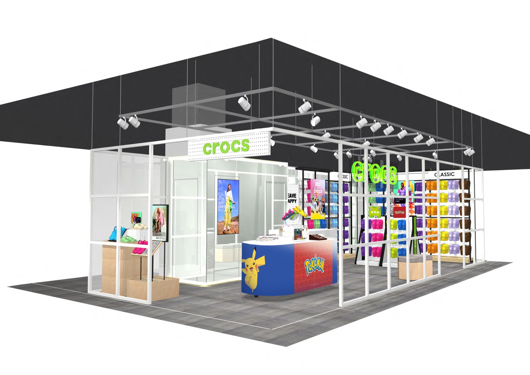 期間限定で店舗も装飾