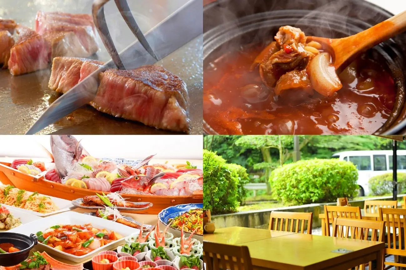 地元産の食材を使った料理