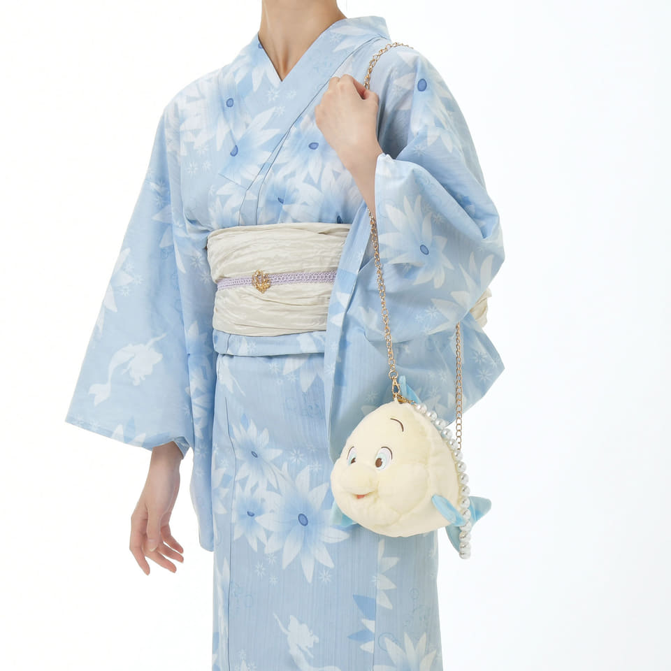 美香嬢様ハンドメイド浴衣ディズニーアリエル作り帯世界に1つ 美香嬢様ハンドメイド浴衣ディズニーアリエル作り帯世界に1つ
