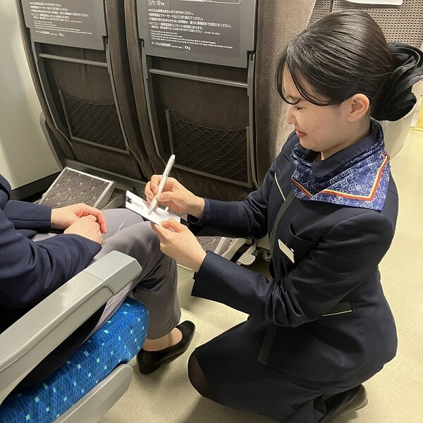 新幹線パーサーの意見を採用。実際の乗務でも本商品を使う