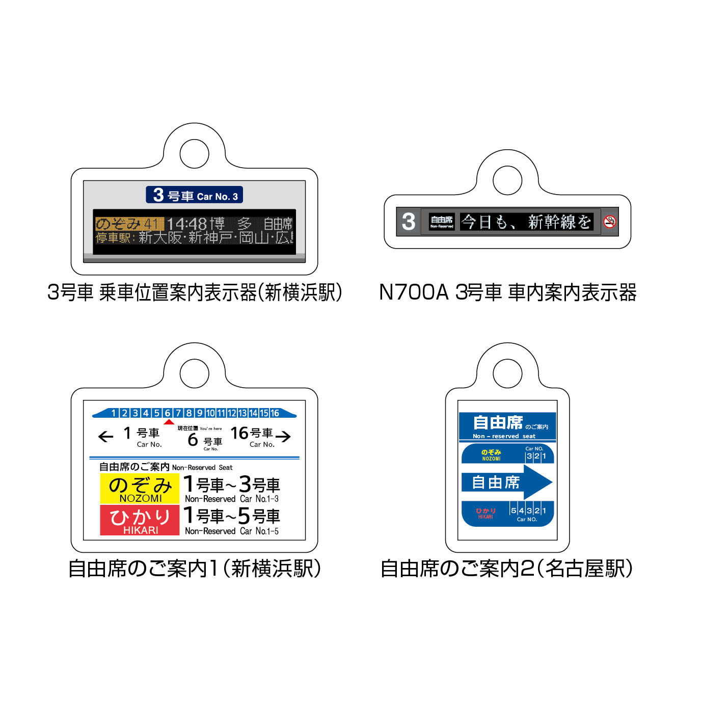 アクリルキーホルダーのセット内容