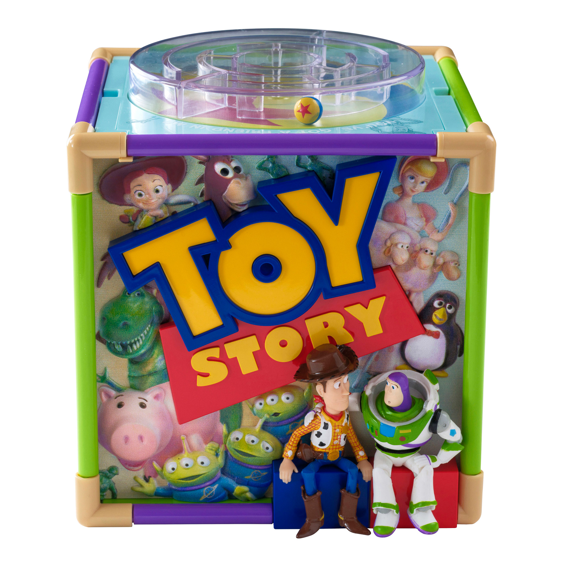 ギミックが側面や天面に。ポップコーンを食べながら、遊べるアイテムに仕上がっている