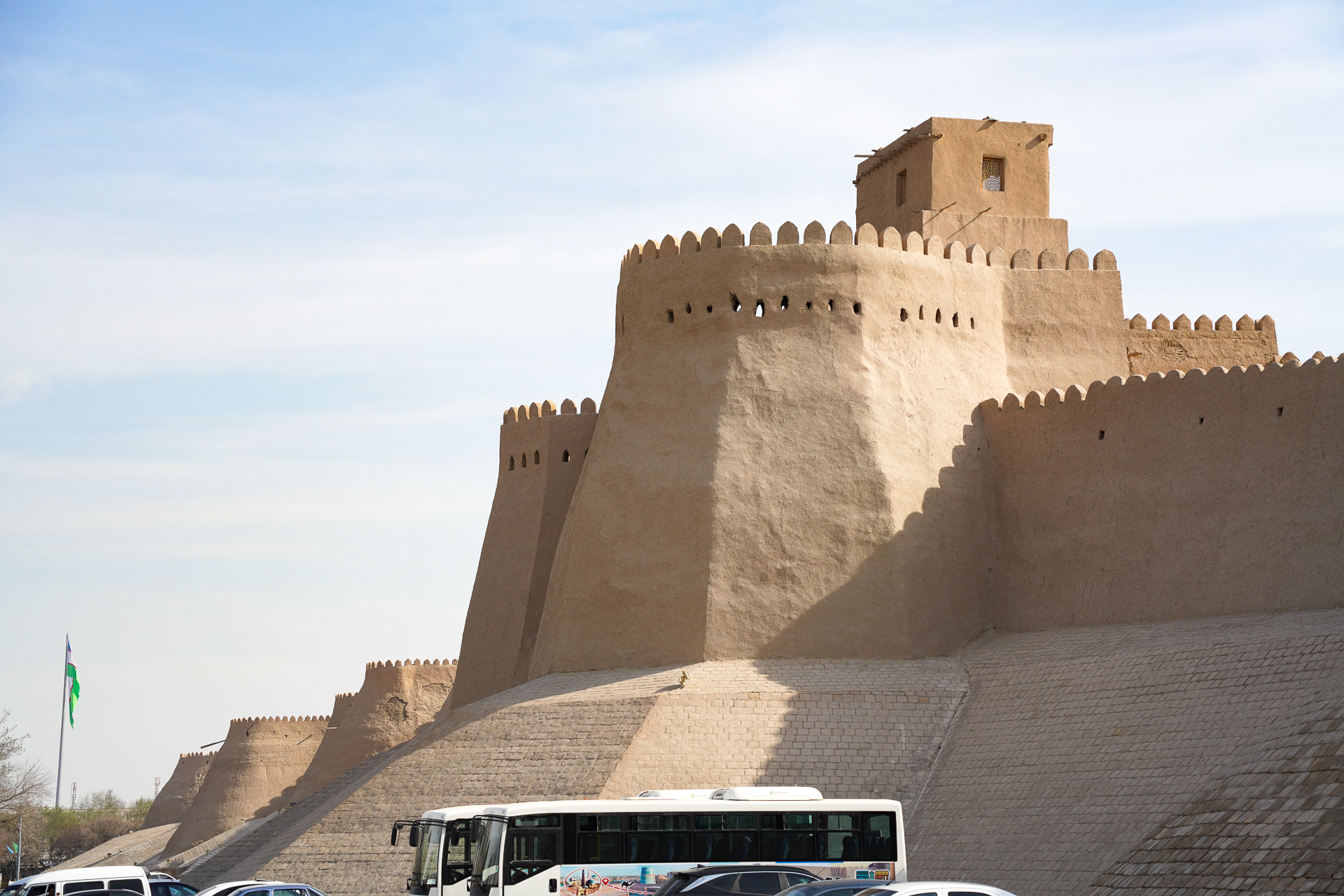 「イチャン・カラ」は旧市街全体がこのような高い城壁に囲まれている