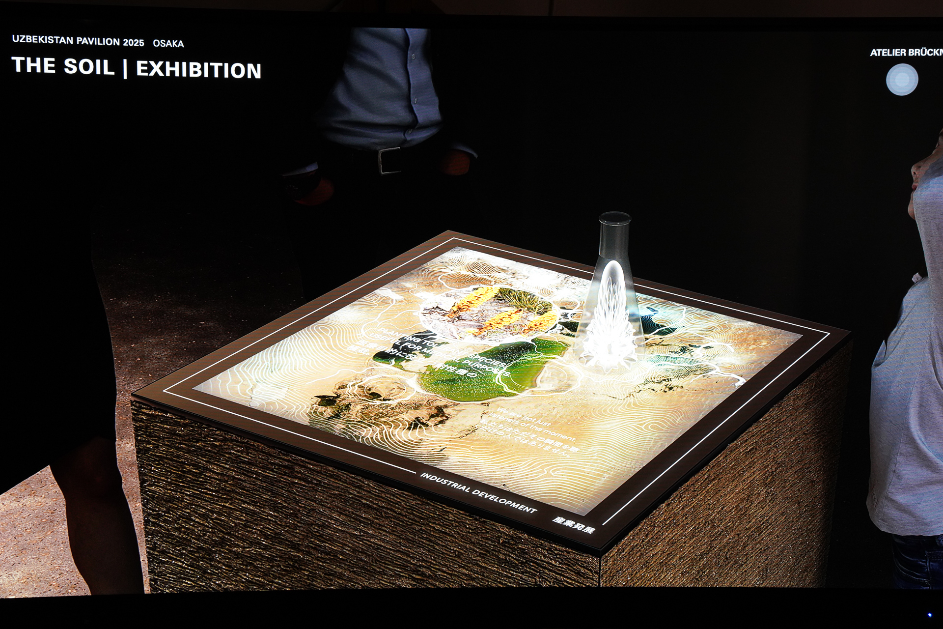 立体感あるメディア・インスタレーションの一例