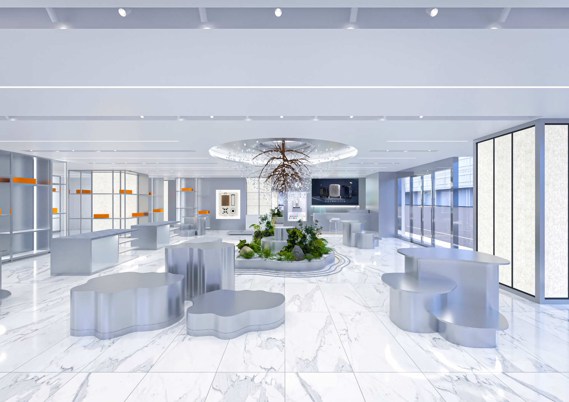 サムソナイト・ブラックレーベル銀座店 内装