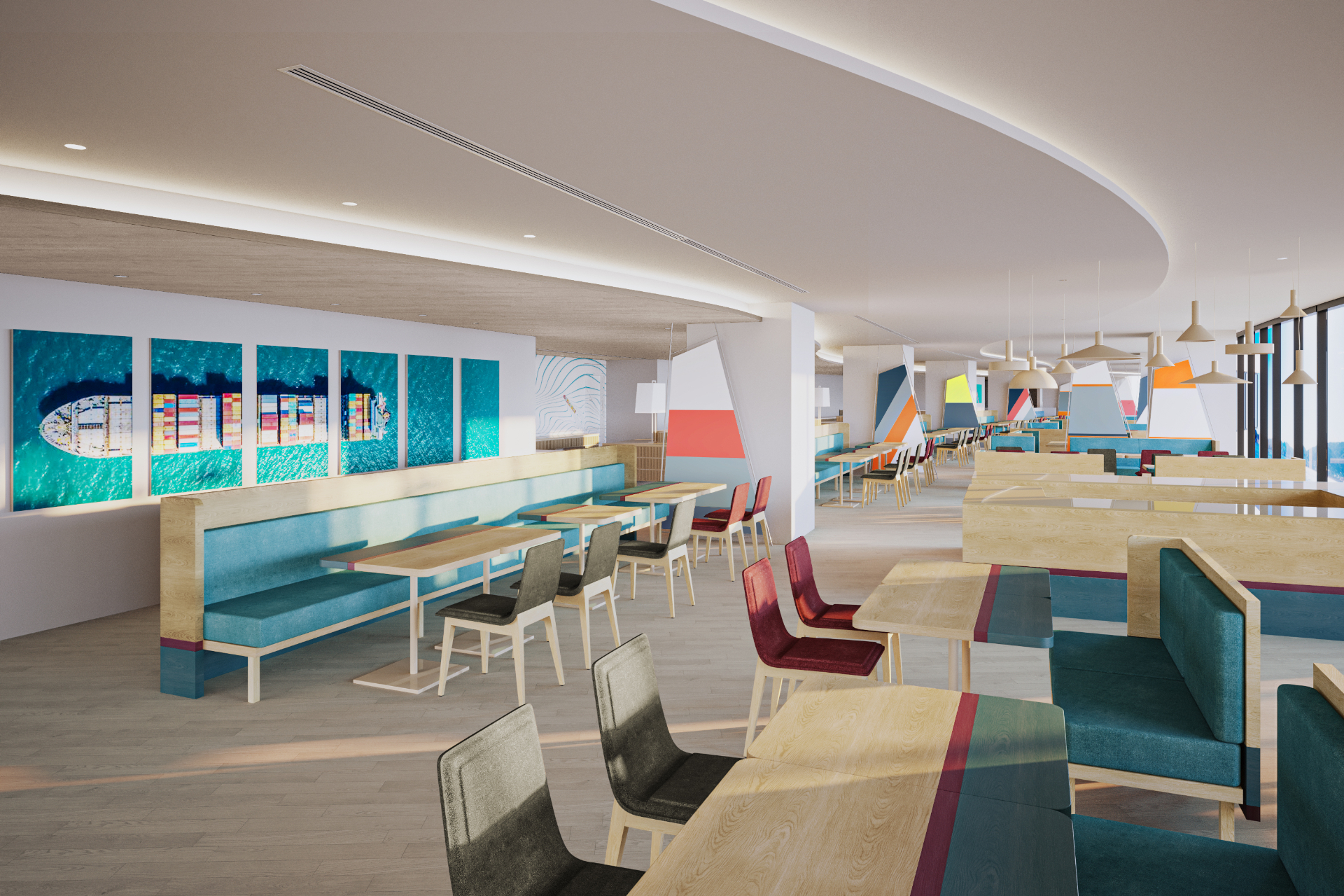 ビュッフェレストラン「PUKU PUKU」では夕食と朝食で異なる多彩なふぐ料理やご当地グルメが楽しめる