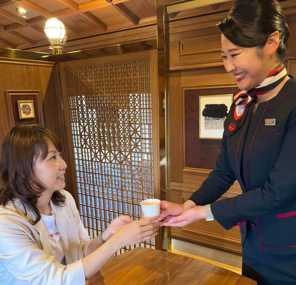 スカイタイムを提供している様子