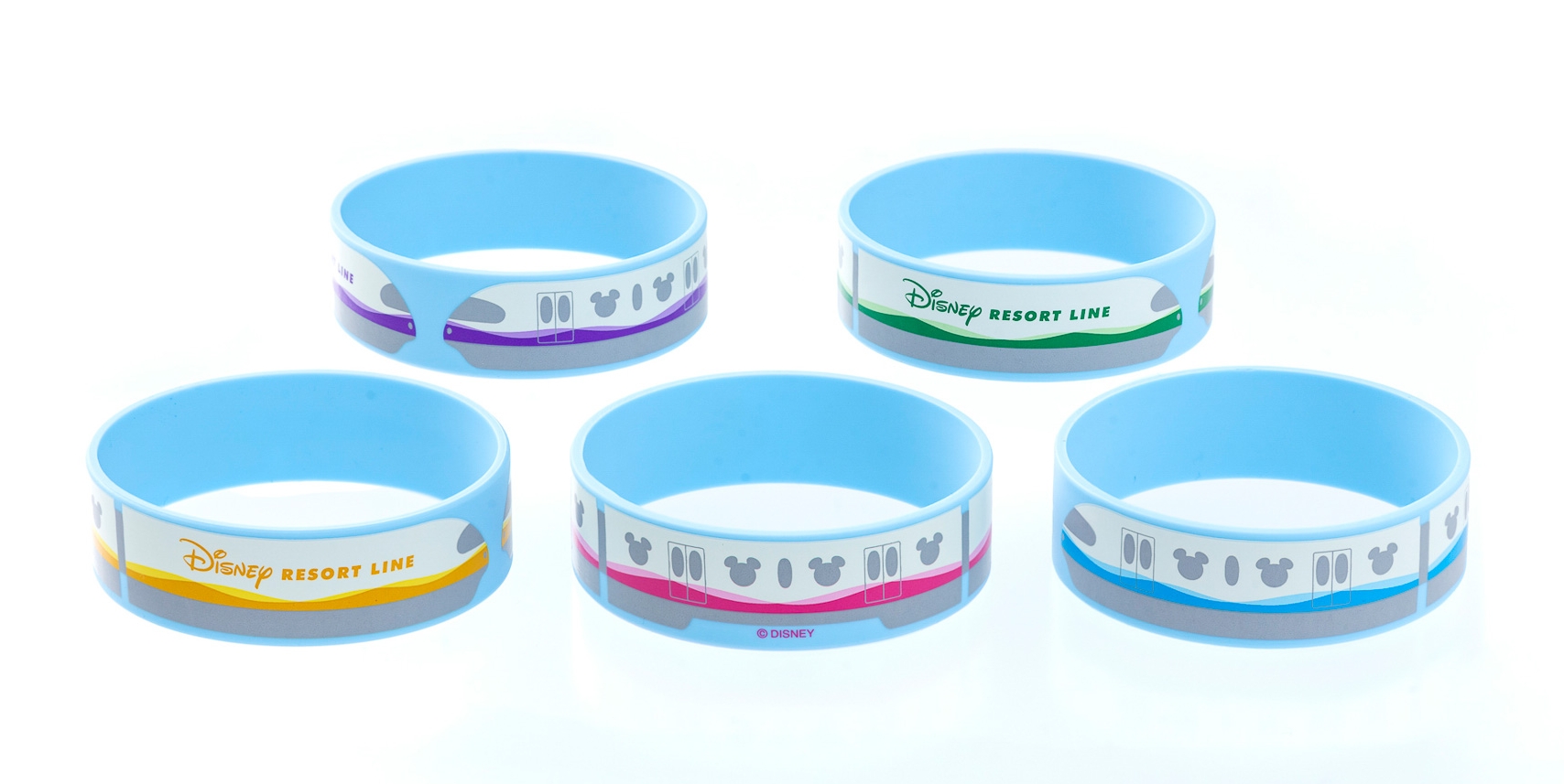 乗車記念品の「リストバンド（5色）」はいずれか1色が選べる