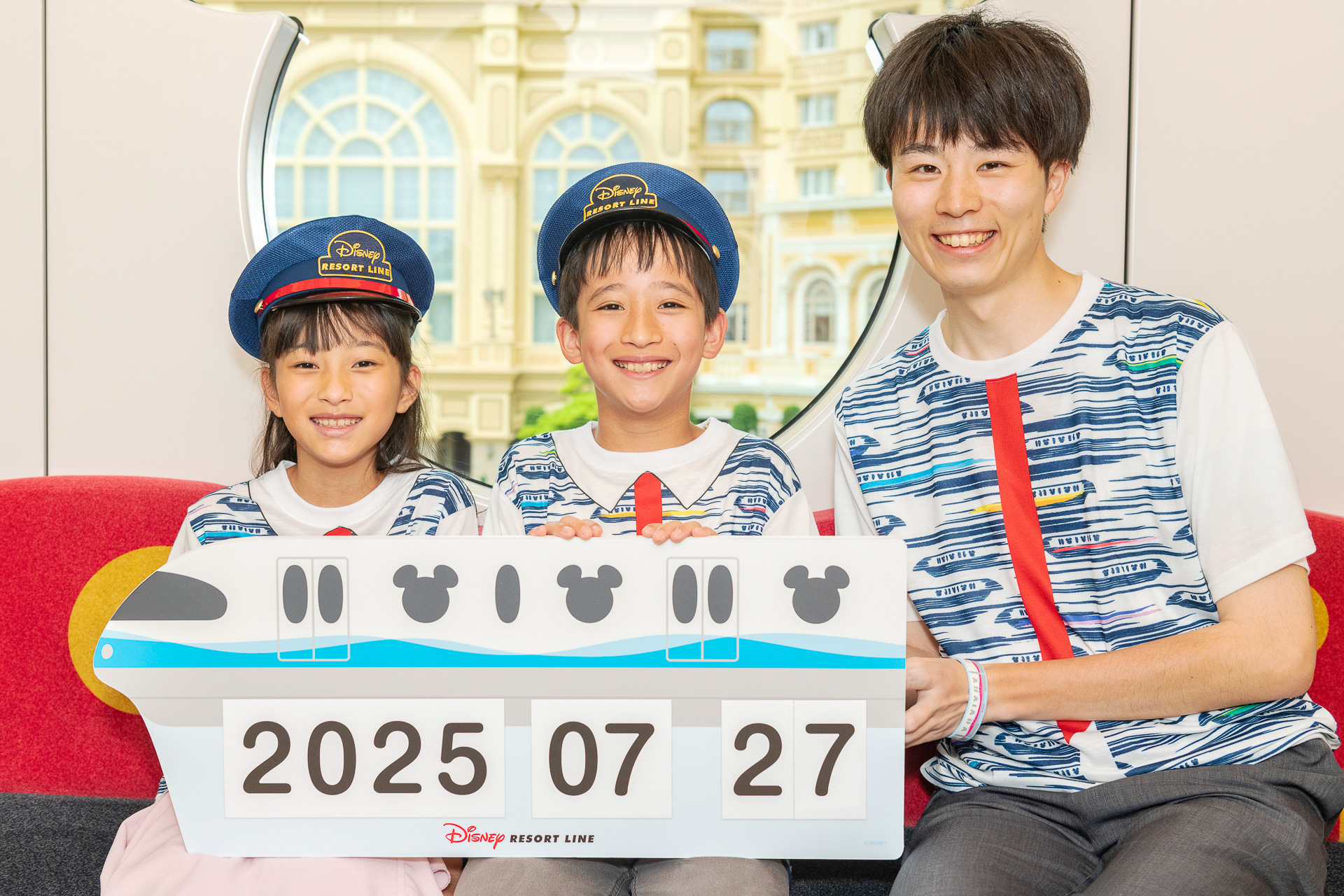 子供向けに帽子も貸し出し。記念撮影を楽しめる