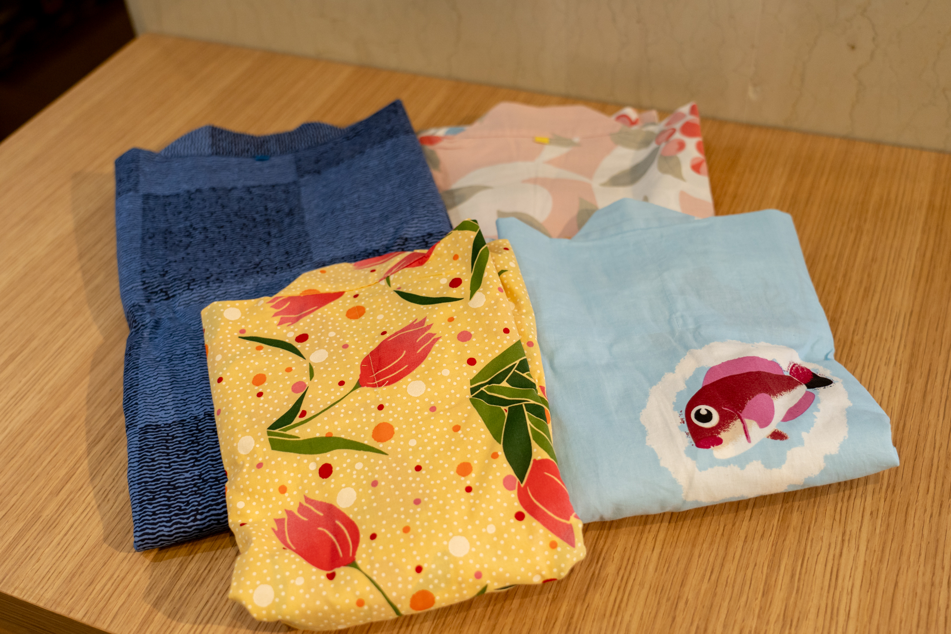 好みの柄が選べる浴衣も用意