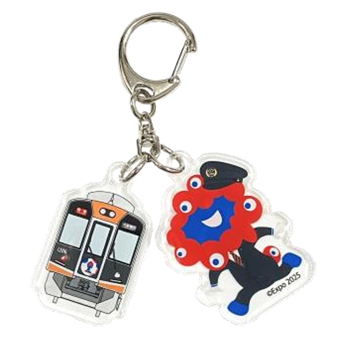 EXPO2025 ミャクミャク＆阪神電車 2連キーホルダー