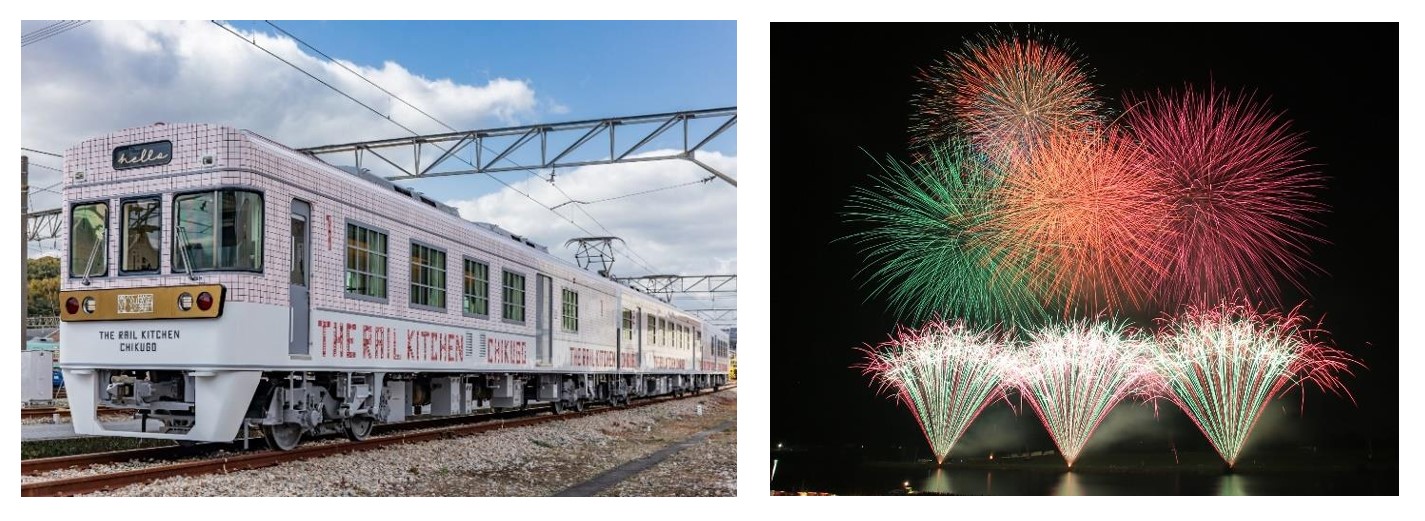 観光列車「THE RAIL KITCHEN CHIKUGO」の花火大会鑑賞プラン