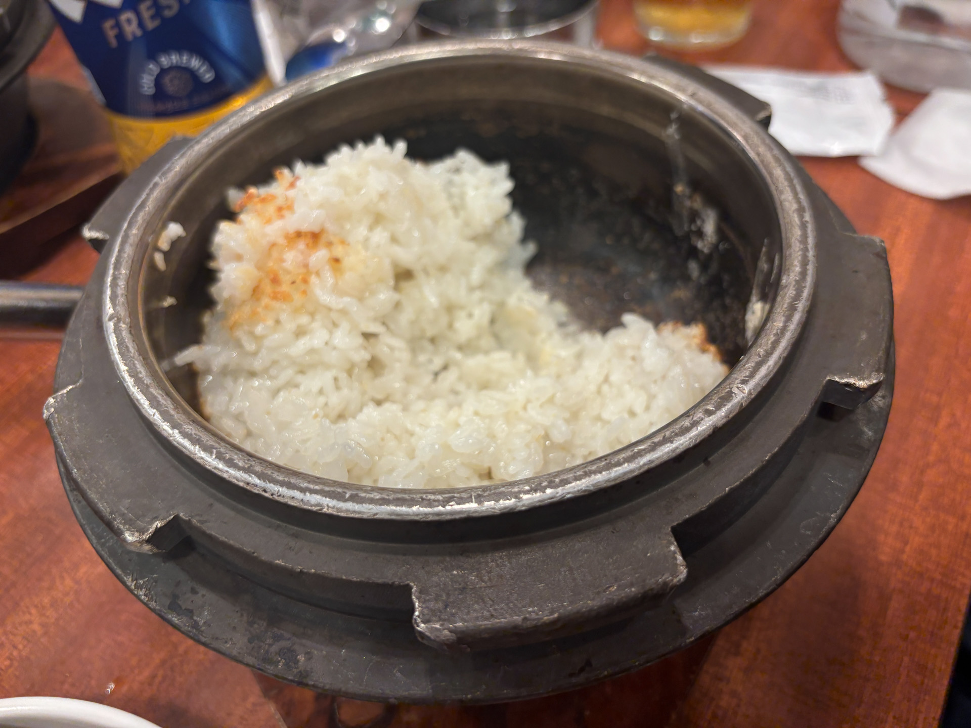 鉄釜ご飯はおこげが最高