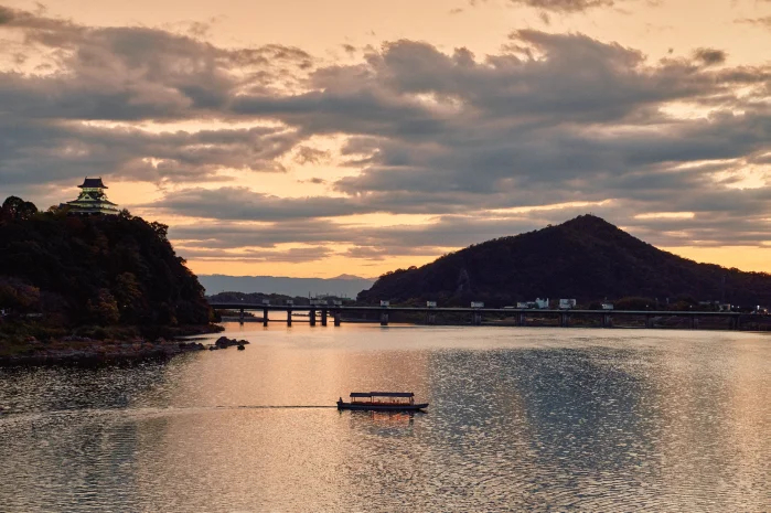 2日目に巡る木曽川・犬山城