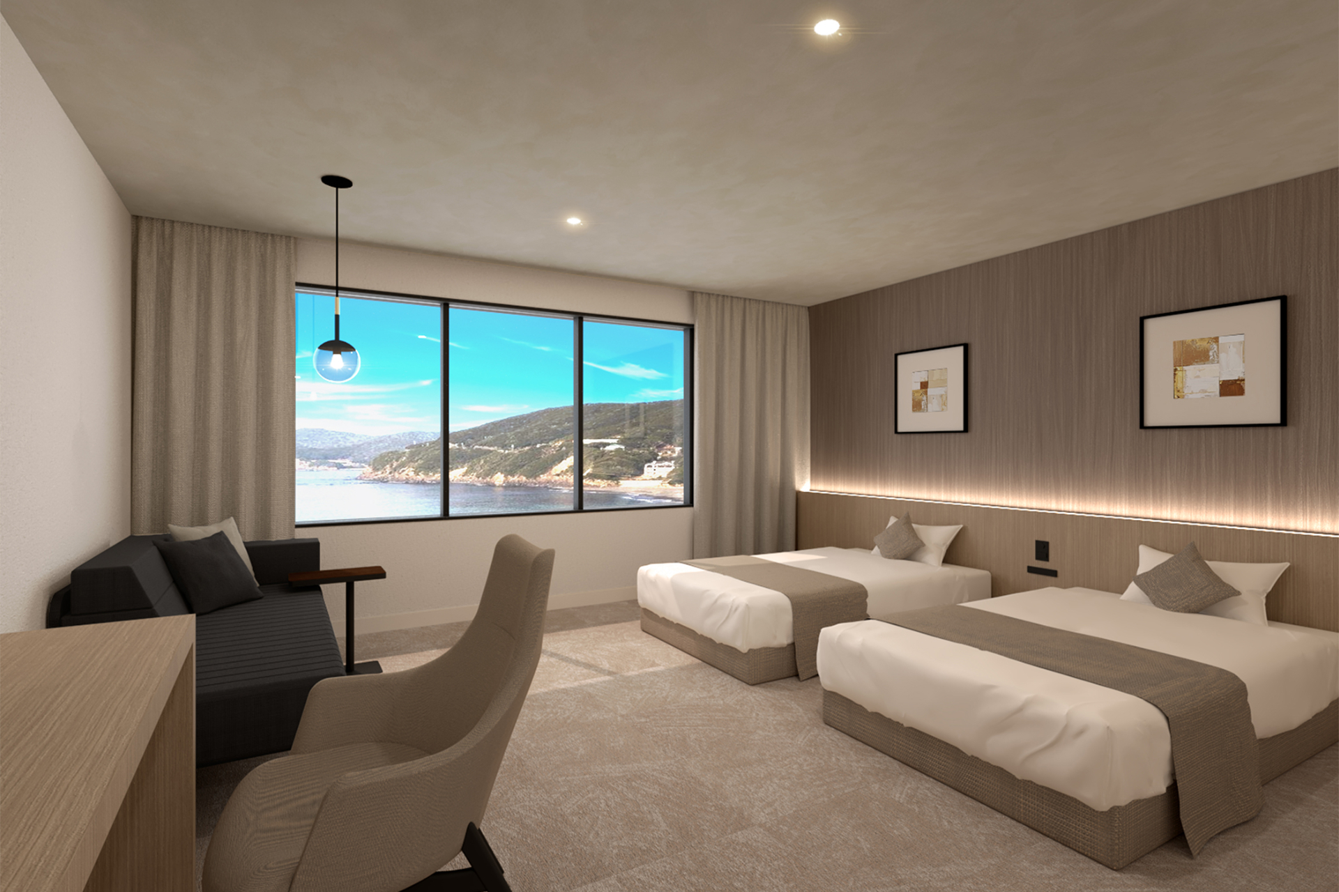 オーシャンビューの露天風呂付き客室を新設