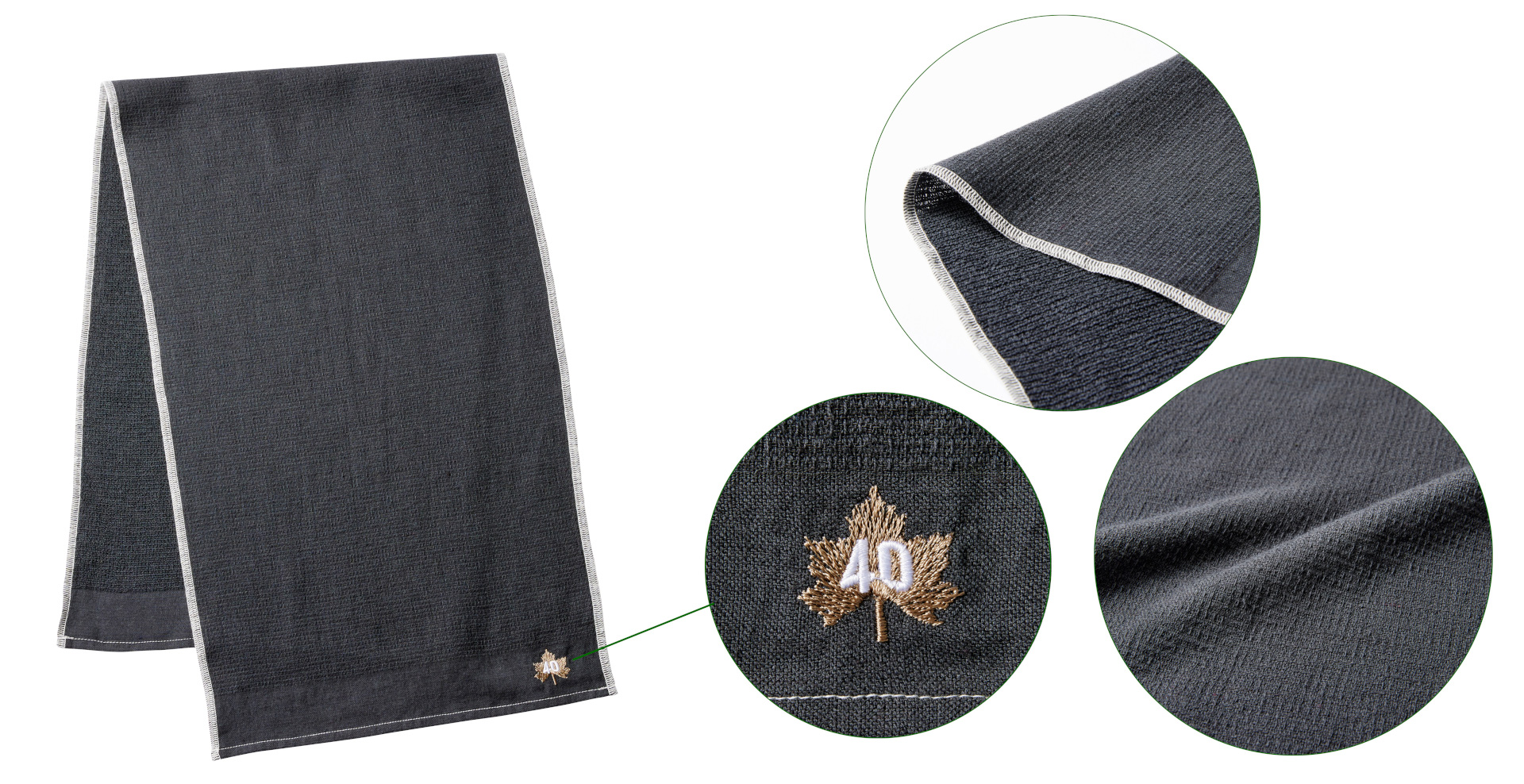 40th Anniversary MOKUタオル（ブラック）